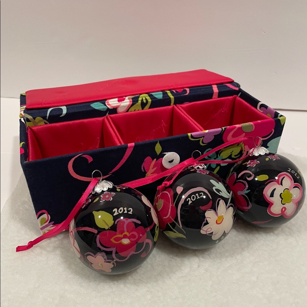Vera Bradley Ornament Trio